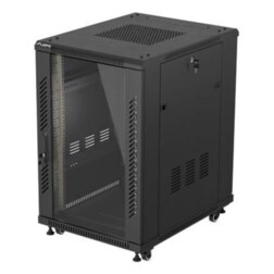 Lanberg FF01-6818-12B armario rack 18U Rack o bastidor independiente Negro