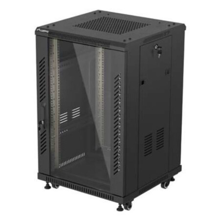 Lanberg FF01-6618-12B armario rack 18U Rack o bastidor independiente Negro