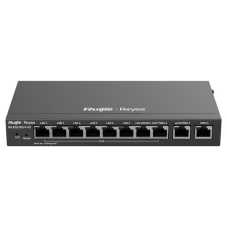 Ruijie Networks RG-EG210G-P-V3 router Gigabit Ethernet Negro