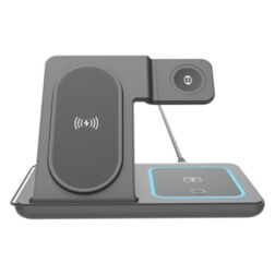 Gembird TA-WPC31A-01-BK cargador de dispositivo móvil Ver, Smartphone, Auriculares Negro USB Cargador inalámbrico Carga rápida I