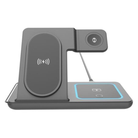 Gembird TA-WPC31A-01-BK cargador de dispositivo móvil Ver, Smartphone, Auriculares Negro USB Cargador inalámbrico Carga rápida I