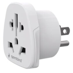 Gembird A-AC-USMINTF adaptador de enchufe eléctrico Tipo B Universal Blanco