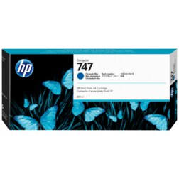 HP Cartucho de tinta azul cromática DesignJet 747 de 300 ml