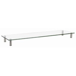 Gembird MS-TABLE-GL-01 soporte para TV Transparente