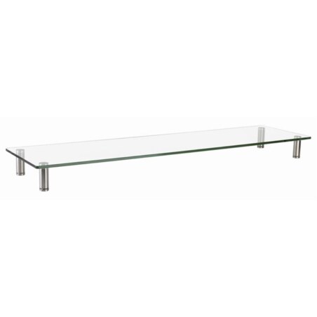 Gembird MS-TABLE-GL-01 soporte para TV Transparente