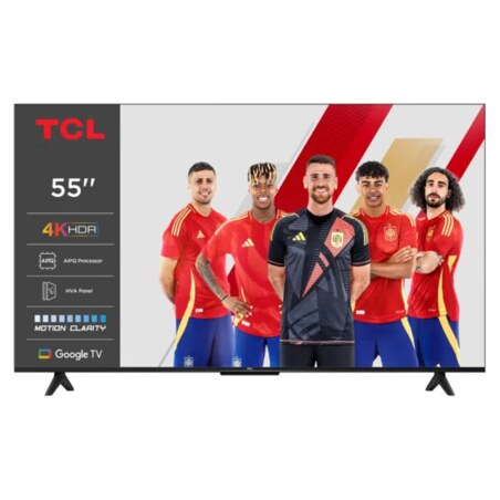 TCL P61 55P61K Televisor 139,7 cm (55") 4K Ultra HD Smart TV Wifi Aluminio 270 cd / m²