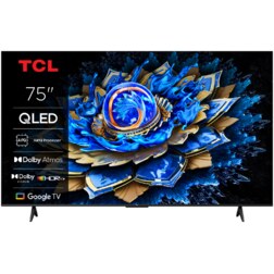 TCL T69C 75T69C Televisor 190,5 cm (75") 4K Ultra HD Smart TV Wifi Negro 350 cd / m²
