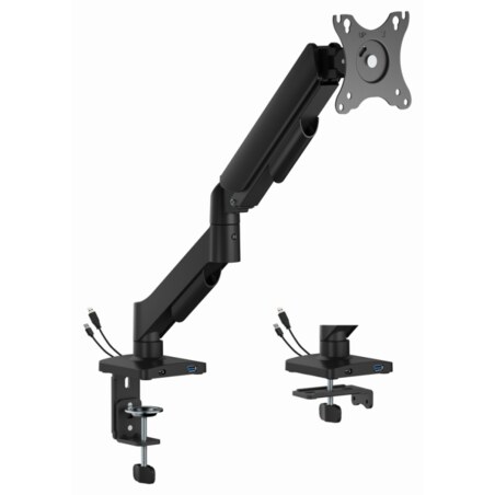 Gembird MA-DA1U-01 soporte para monitor 81,3 cm (32") Escritorio Negro