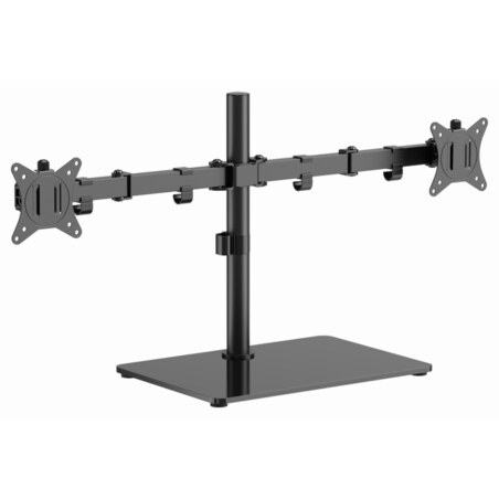 Gembird MS-D2ST-01 soporte para monitor 81,3 cm (32") Escritorio Negro