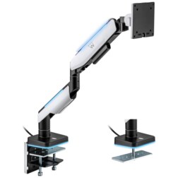 Ewent EW1509 soporte para monitor 124,5 cm (49") Escritorio Negro, Blanco