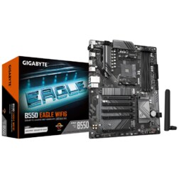 GIGABYTE B550 EAGLE WIFI6 Placa base - Procesadores AMD Ryzen serie 5000 G, VRM de 10+3+1 fases, hasta 3200 MHz DDR4, 1xPCIe 4.0