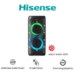 Hisense Party Thunder Altavoz para fiestas Negro 620 W