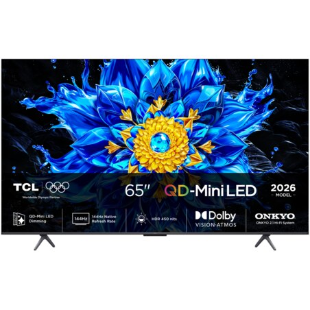 TCL P8L 65P8L Televisor 165,1 cm (65") 4K Ultra HD Smart TV Wifi Negro 450 cd / m²