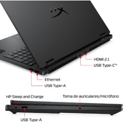 HP 15-GA0014NS ULTRA 7 355 512GB 16GB 15.3IN FREEDOS 210H 38,9 cm (15.3") 2K DDR5-SDRAM Wi-Fi 6 (802.11ax)