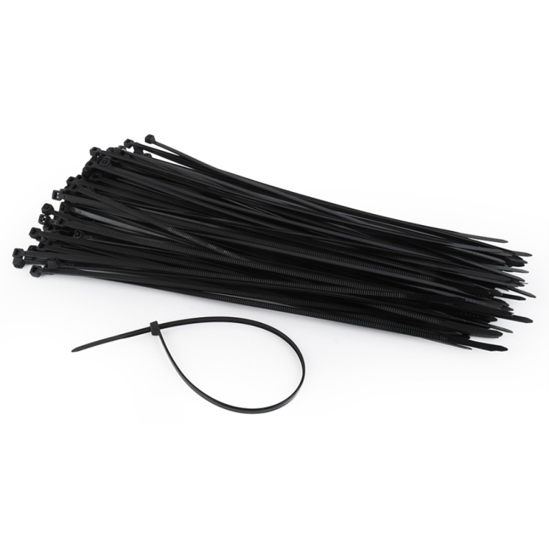Gembird NYTFR-250X3.6 presilla Nylon Negro 100 pieza(s)