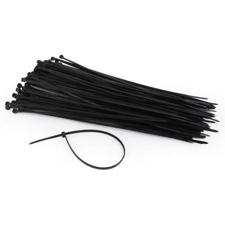Gembird NYTFR-250X3.6 presilla Nylon Negro 100 pieza(s)