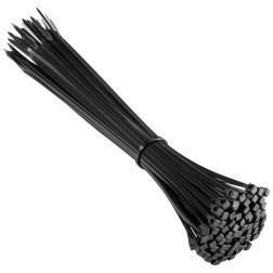 Ewent EW1564 presilla Brida de entrada paralela Nylon Negro 100 pieza(s)