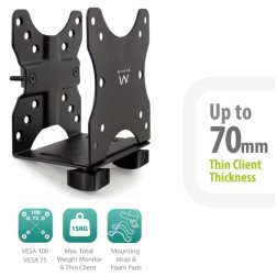 Ewent EW1517 soporte y montura para estación de trabajo/PC todo en uno 5 kg Negro