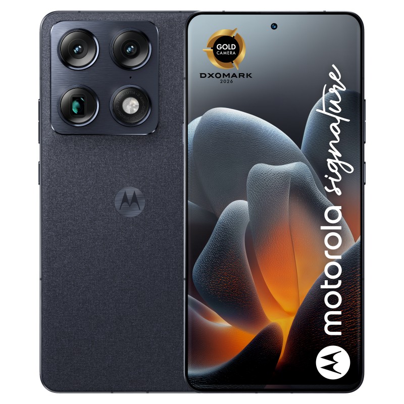 Motorola signature 17,2 cm (6.78") SIM doble Android 16.0 5G USB Tipo C 16 GB 512 GB 5200 mAh Azul oscuro