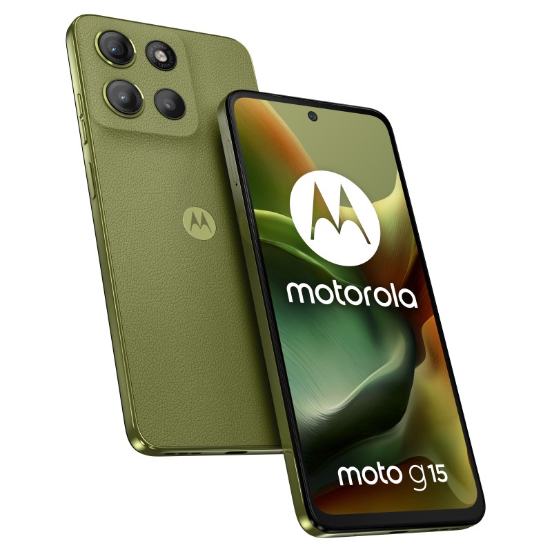 Motorola moto g15 17,1 cm (6.72") SIM doble Android 15 4G USB Tipo C 8 GB 128 GB 5200 mAh Verde