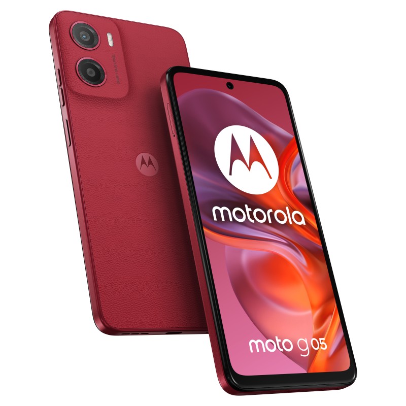 Motorola moto g05 16,9 cm (6.67") SIM doble Android 15 4G USB Tipo C 4 GB 256 GB 5200 mAh Rojo
