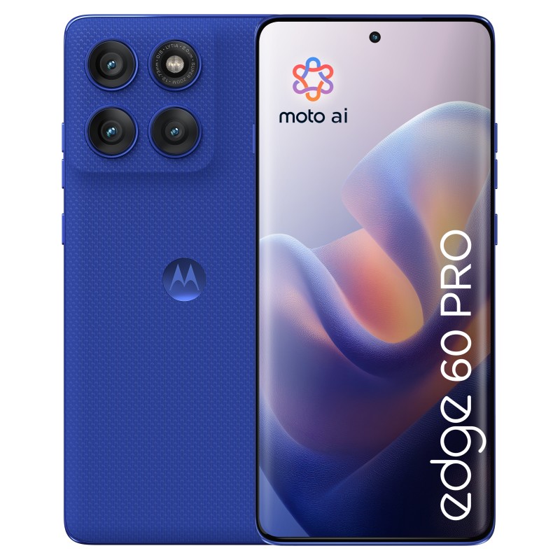 Motorola edge 60 pro 16,9 cm (6.67") SIM doble Android 15 5G USB Tipo C 12 GB 512 GB 6000 mAh Azul