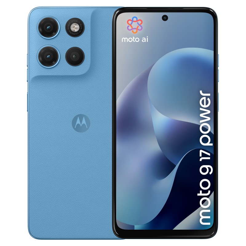 Motorola moto g17 power 17,1 cm (6.72") Ranura híbrida Dual SIM Android 15 USB Tipo C 4 GB 256 GB 6000 mAh Azul