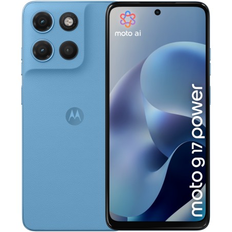 Motorola moto g17 power 17,1 cm (6.72") Ranura híbrida Dual SIM Android 15 USB Tipo C 4 GB 256 GB 6000 mAh Azul