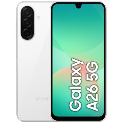 Samsung Galaxy A26 17 cm (6.7") Ranura híbrida Dual SIM Android 15 5G USB Tipo C 6 GB 128 GB 5000 mAh Blanco