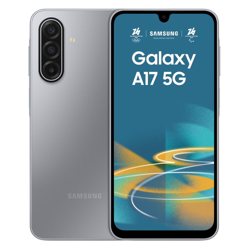 Samsung Galaxy A17 5G 17 cm (6.7") Ranura híbrida Dual SIM Android 15 USB Tipo C 4 GB 128 GB 5000 mAh Gris