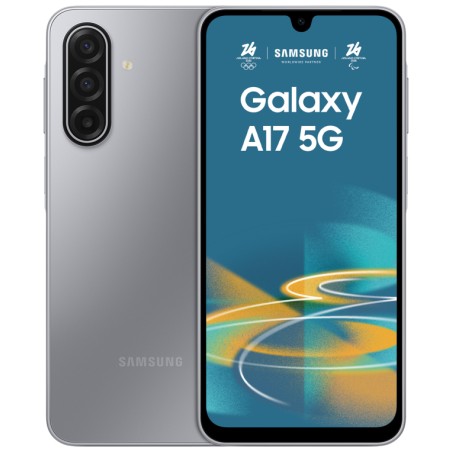 Samsung Galaxy A17 5G 17 cm (6.7") Ranura híbrida Dual SIM Android 15 USB Tipo C 4 GB 128 GB 5000 mAh Gris