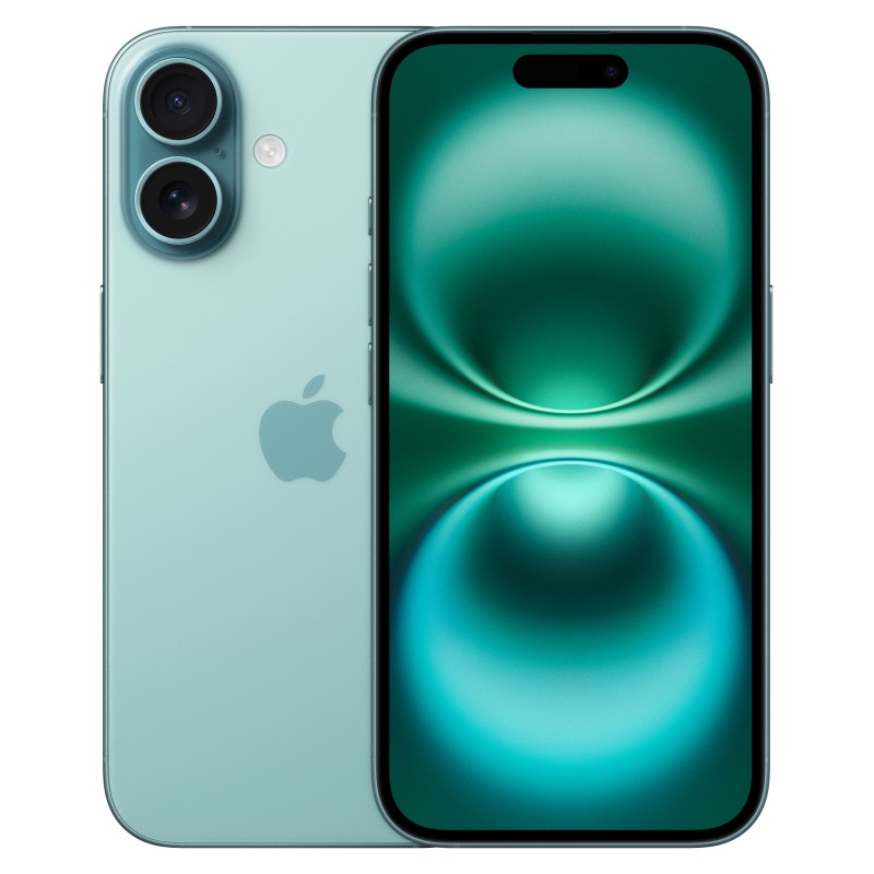 Apple iPhone 16 15,5 cm (6.1") SIM doble iOS 18 5G USB Tipo C 256 GB Verde azulado
