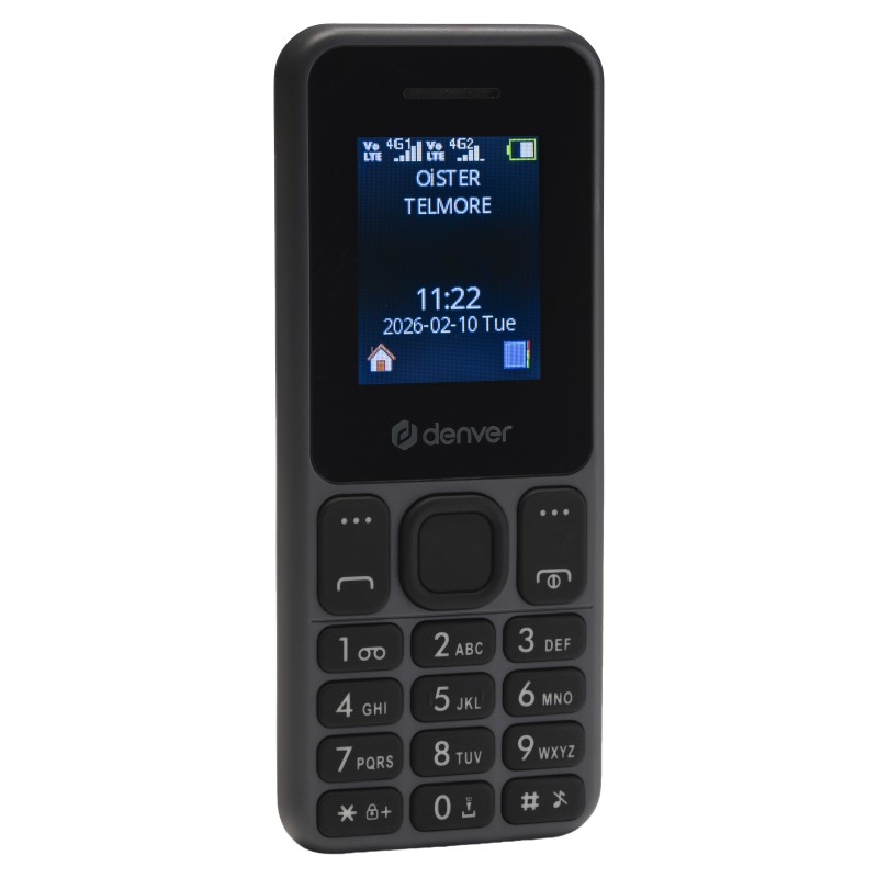 Denver FAS-1880L smartphones 4,5 cm (1.77") USB tipo A 800 mAh Negro