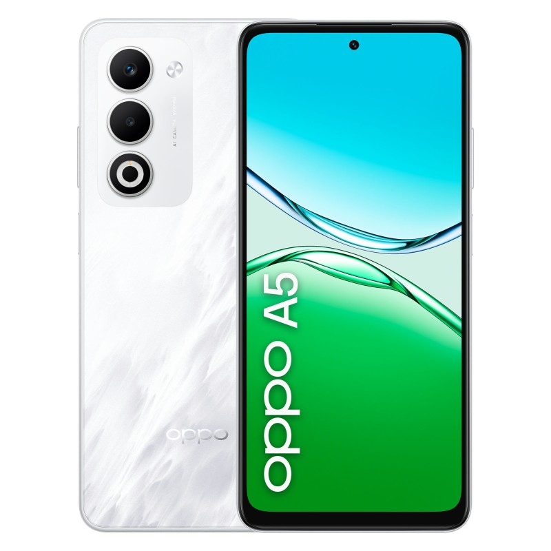 OPPO A5 16,9 cm (6.67") SIM doble Android 15 4G USB Tipo C 4 GB 128 GB 6000 mAh Blanco