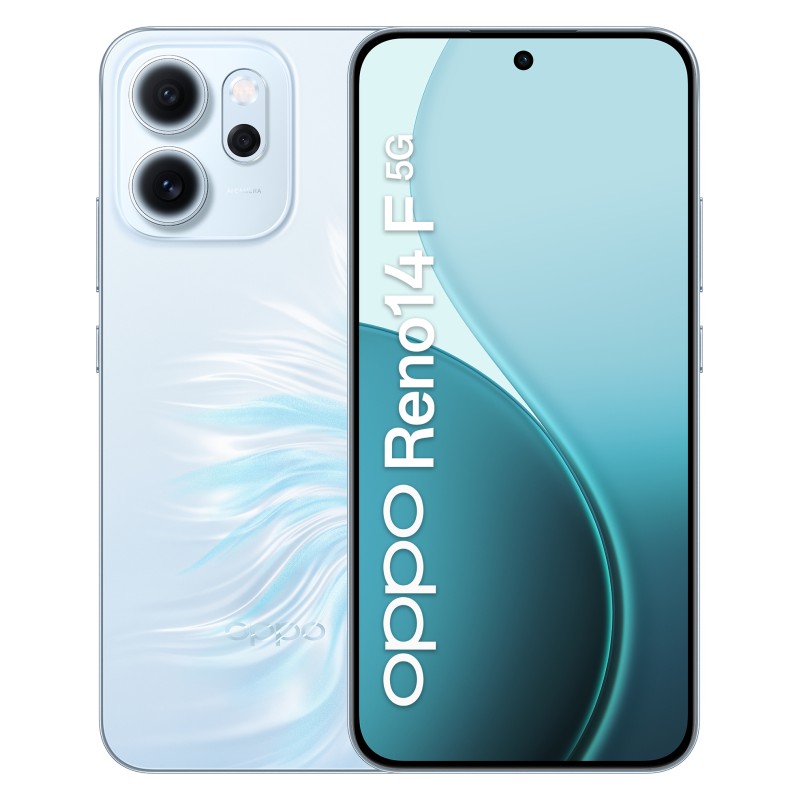 OPPO 14 F 5G Reno14 F 5G 16,7 cm (6.57") SIM doble Android 15 USB Tipo C 8 GB 256 GB 6000 mAh Azul