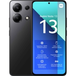 Xiaomi Redmi Note 13 16,9 cm (6.67") Ranura híbrida Dual SIM Android 13 4G USB Tipo C 8 GB 256 GB 5000 mAh Negro