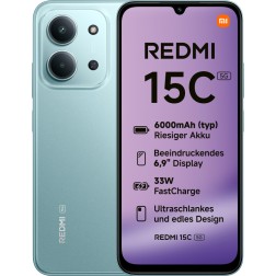Xiaomi Redmi 15C 17,5 cm (6.9") 5G USB Tipo C 4 GB 128 GB 6000 mAh Verde
