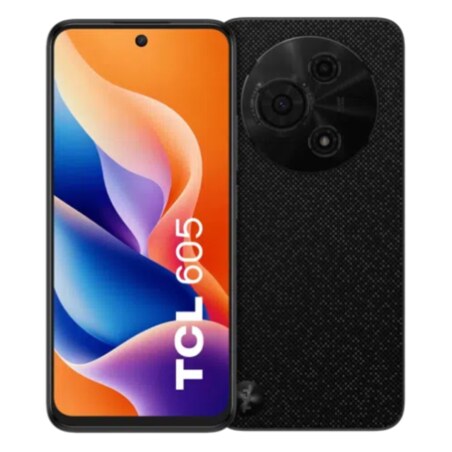 TCL 605 17 cm (6.7") SIM doble Android 15 4G USB Tipo C 8 GB 256 GB 5200 mAh Negro