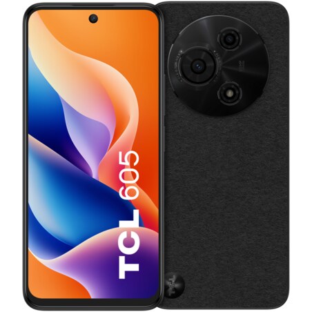 TCL 605 16,9 cm (6.67") SIM doble Android 15 4G USB Tipo C 4 GB 128 GB 5200 mAh Negro