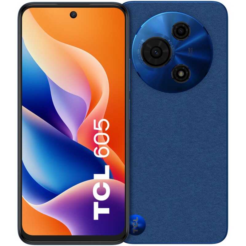 TCL 605 16,9 cm (6.67") SIM doble Android 15 4G USB Tipo C 8 GB 256 GB 5200 mAh Azul