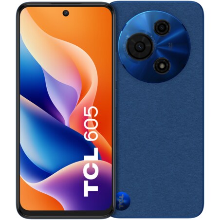 TCL 605 16,9 cm (6.67") SIM doble Android 15 4G USB Tipo C 8 GB 256 GB 5200 mAh Azul