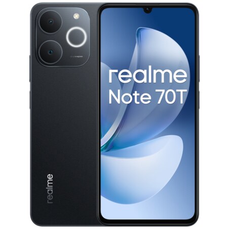 realme Note 70T 17,1 cm (6.74") SIM doble Android 15 4G USB Tipo C 4 GB 128 GB 6000 mAh Negro