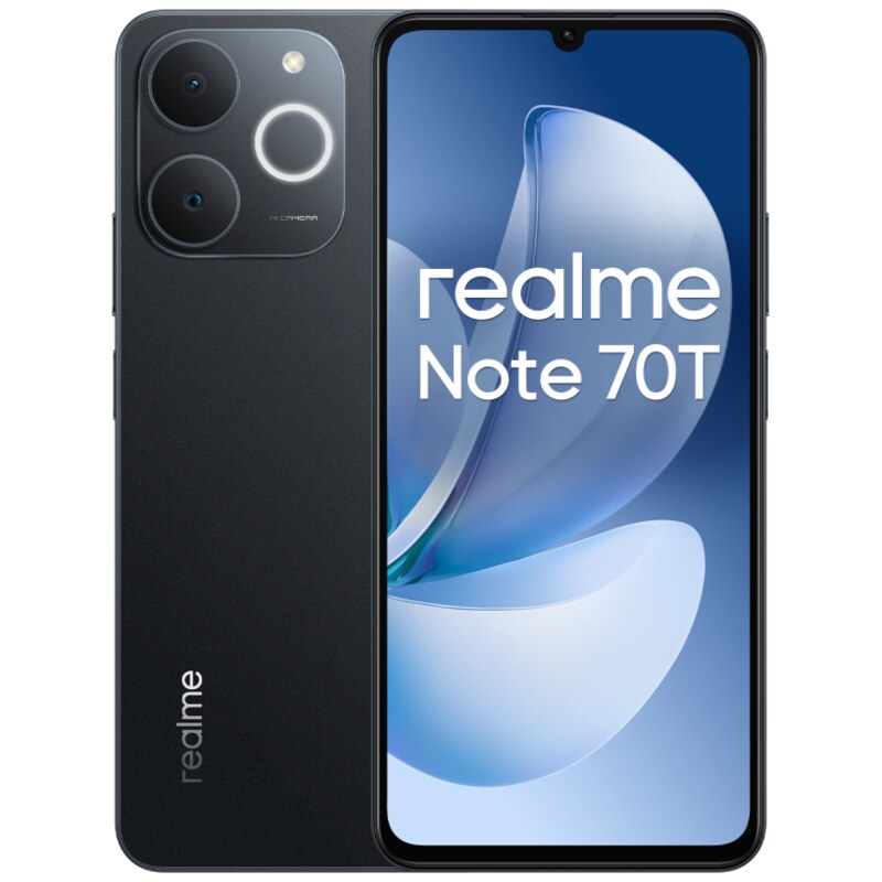 realme Note 70T 17,1 cm (6.74") SIM doble Android 15 4G USB Tipo C 4 GB 256 GB 6000 mAh Negro