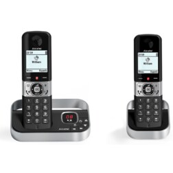 Alcatel F890 Voice Duo zwart Teléfono DECT Identificador de llamadas Negro, Plata
