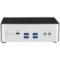 Leotec LEMPC16 PC/estación de trabajo barebone Cubo Gris i7-1355U