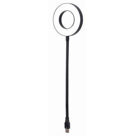 Gembird NL-LEDRING-01 aparato USB Negro, Blanco Lámpara