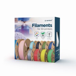 Gembird 3DP-ABS1.75-01-S material de impresión 3d ABS Plata 1,4 kg