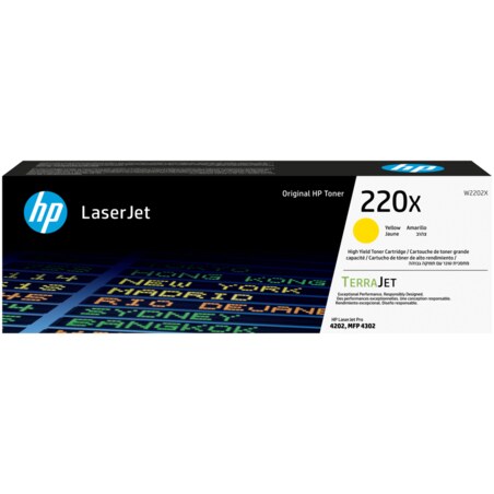 HP Cartucho de tóner Original LaserJet 220X amarillo