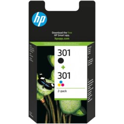 HP Pack de ahorro de 2 cartuchos de tinta original 301 negro/Tri-color