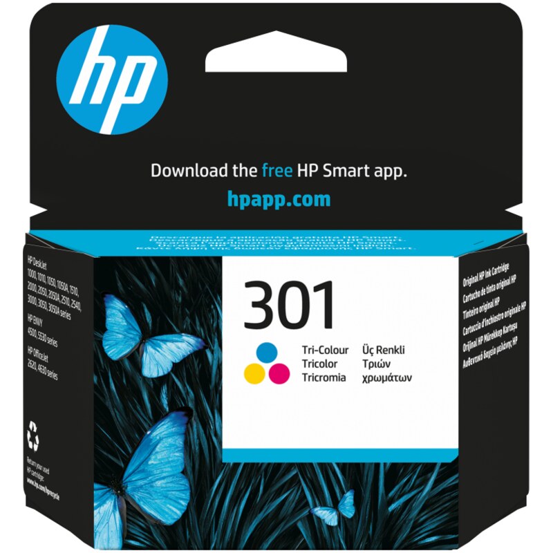HP Cartucho de tinta original 301 Tri-color